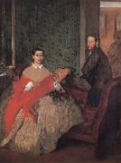 Edgar Degas M.et M Edmond Morbilli oil on canvas